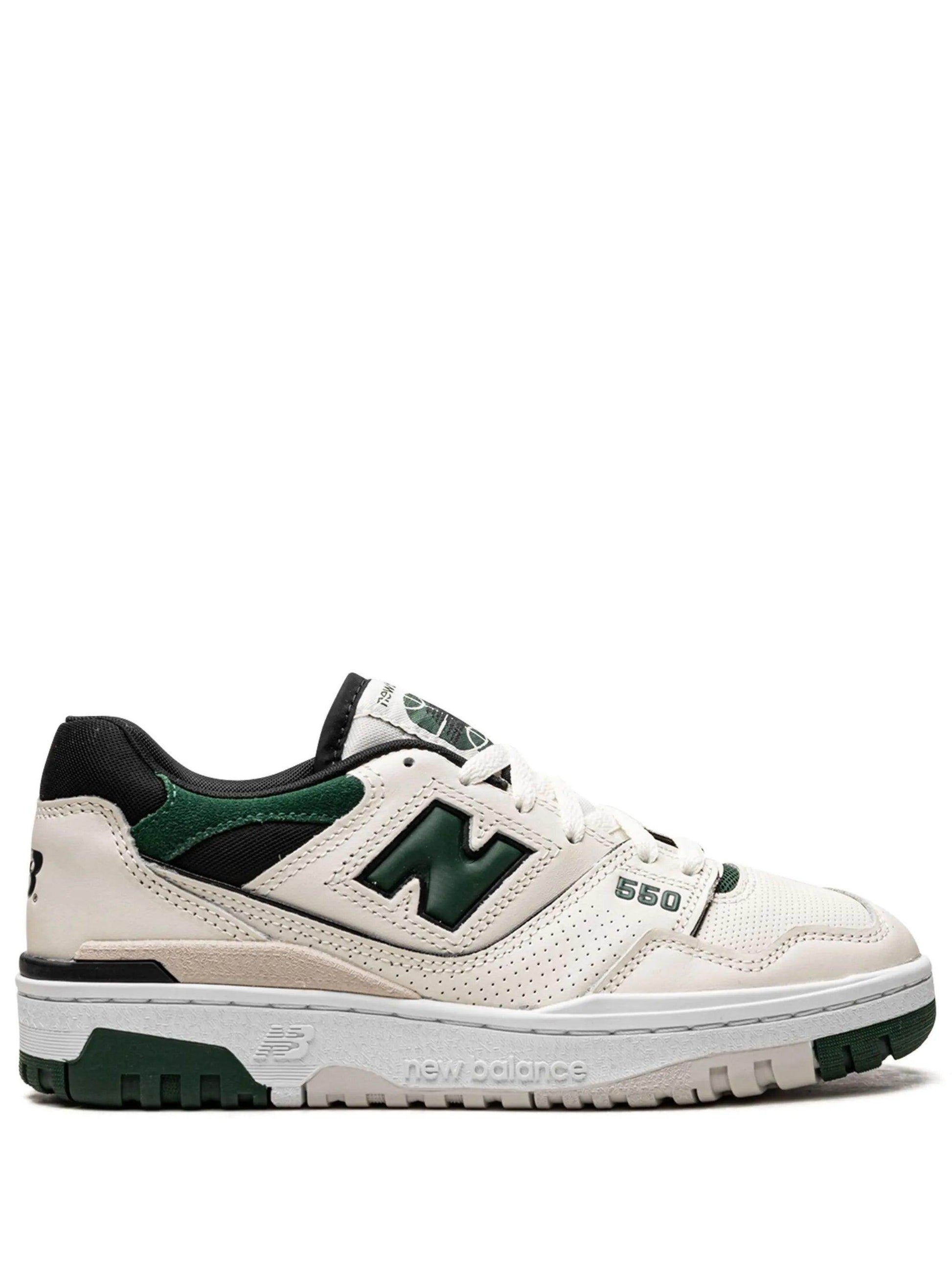 New Balance 550 Sea Salt Pine Green - Syre Sneakers
