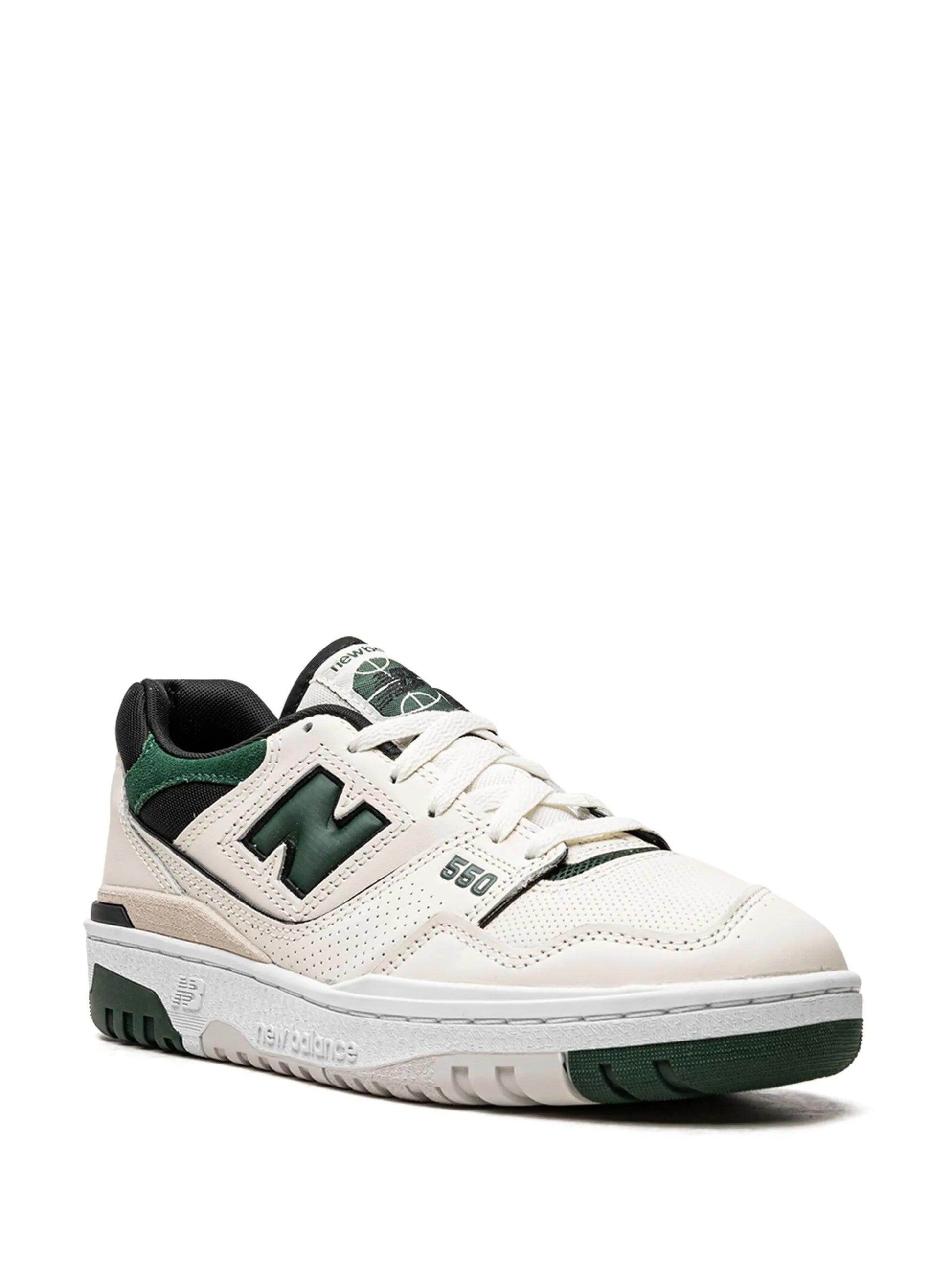 New Balance 550 Sea Salt Pine Green - Syre Sneakers