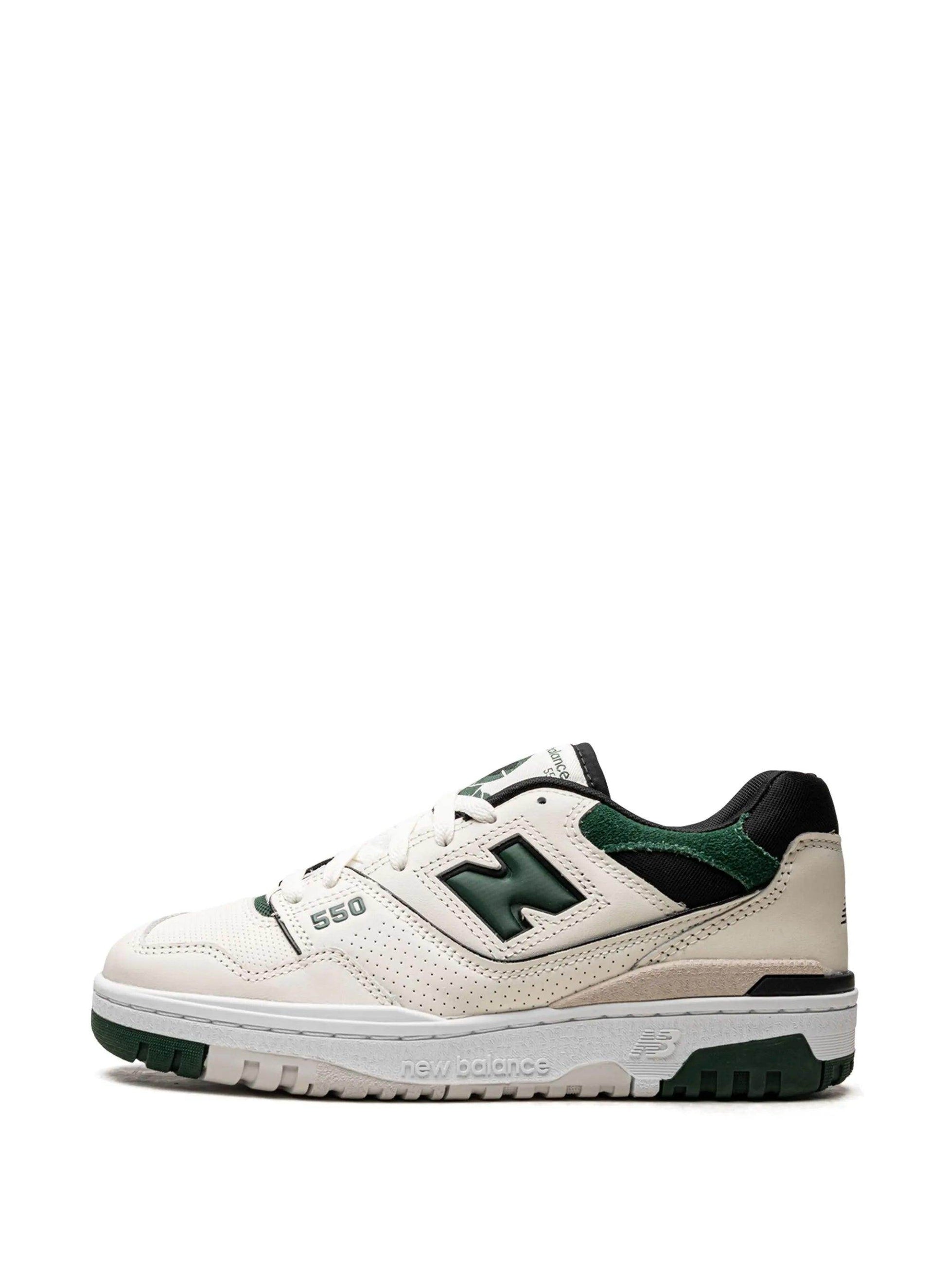 New Balance 550 Sea Salt Pine Green - Syre Sneakers